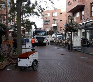 stadsdistributie bakfiets hinder vervoerder